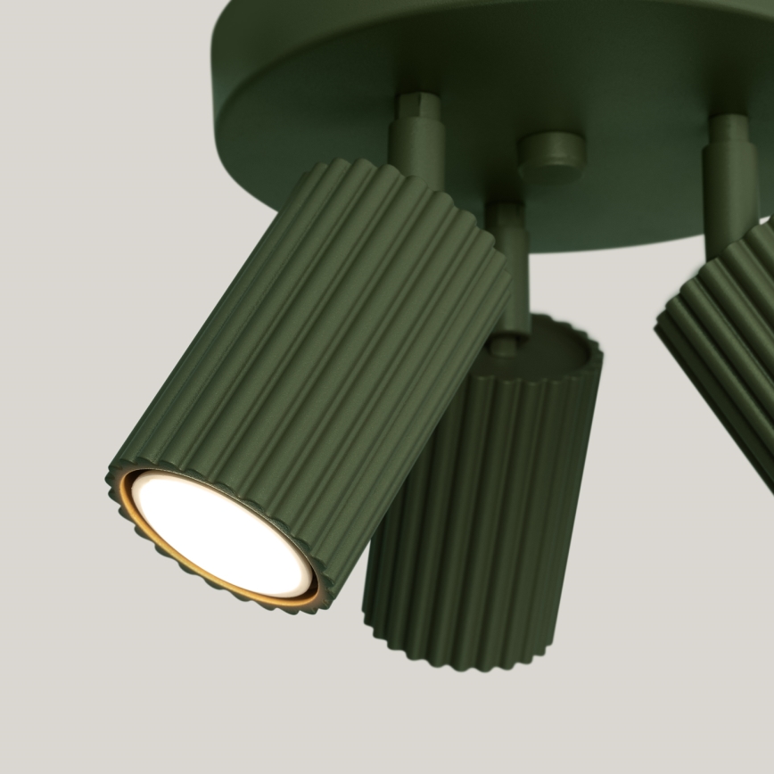 Spotlight KARBON 3xGU10/10W/230V green