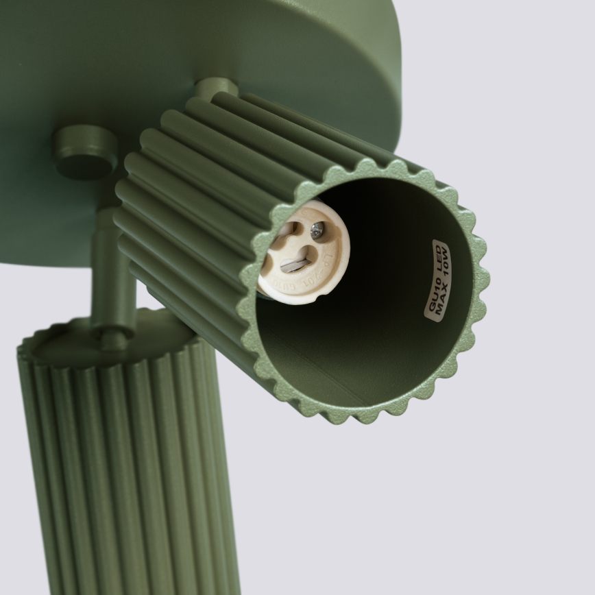 Spotlight KARBON 3xGU10/10W/230V green