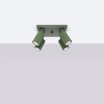 Spotlight KARBON 4xGU10/10W/230V green