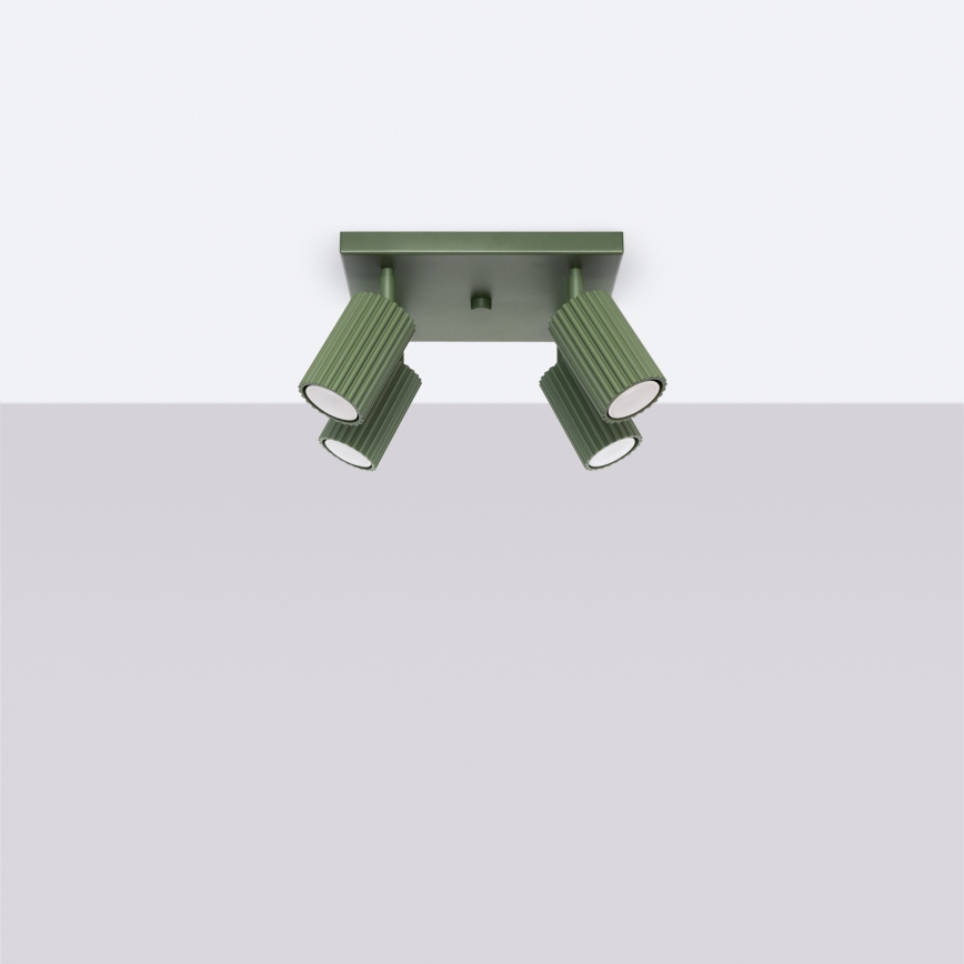 Spotlight KARBON 4xGU10/10W/230V green