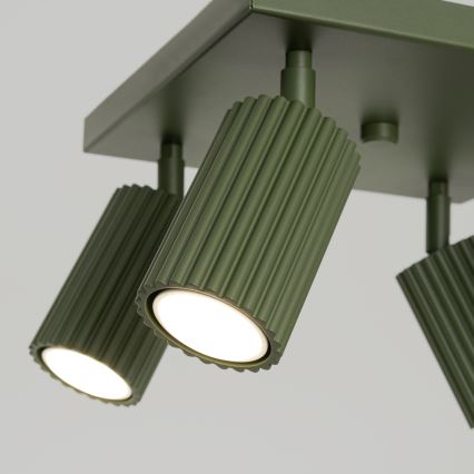 Spotlight KARBON 4xGU10/10W/230V green