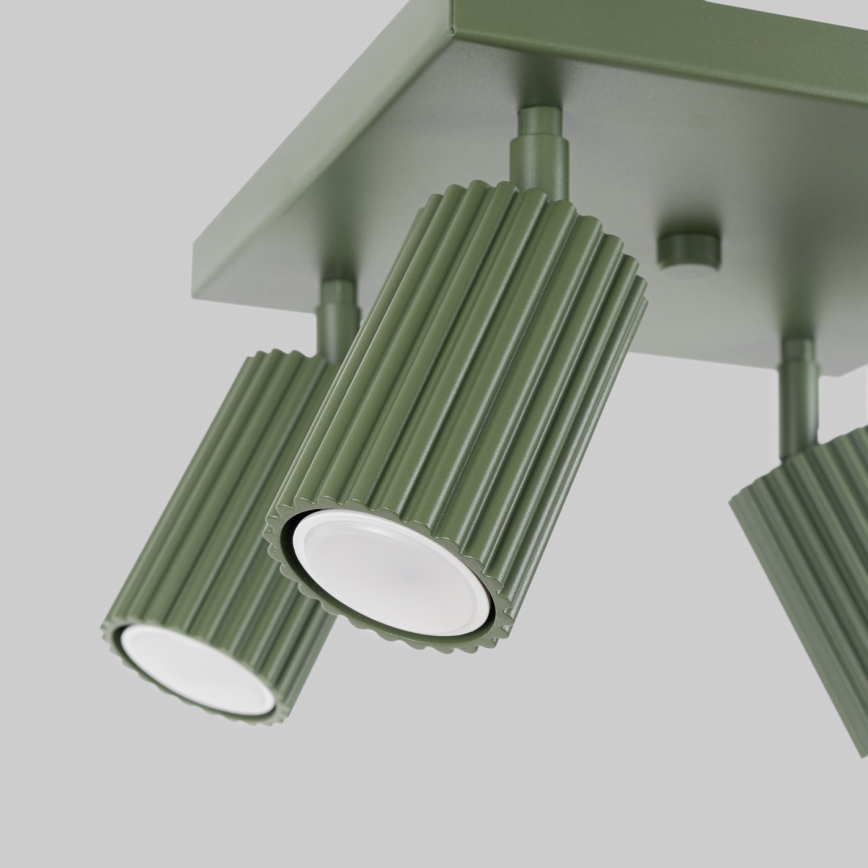Spotlight KARBON 4xGU10/10W/230V green