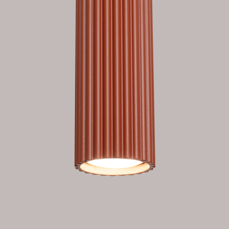 Chandelier on a string KARBON 1xGU10/10W/230V red