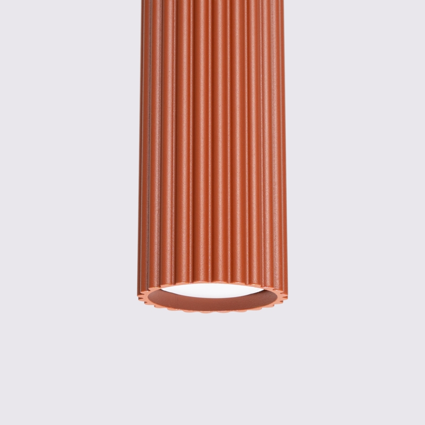 Chandelier on a string KARBON 1xGU10/10W/230V red