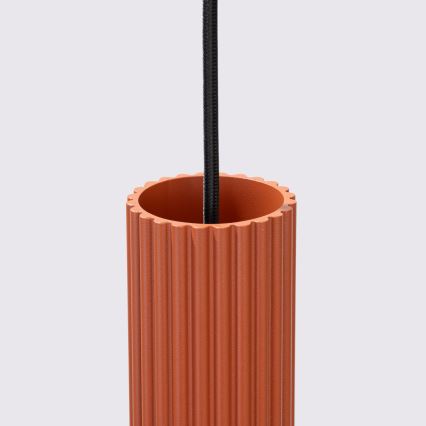 Chandelier on a string KARBON 2xGU10/10W/230V red