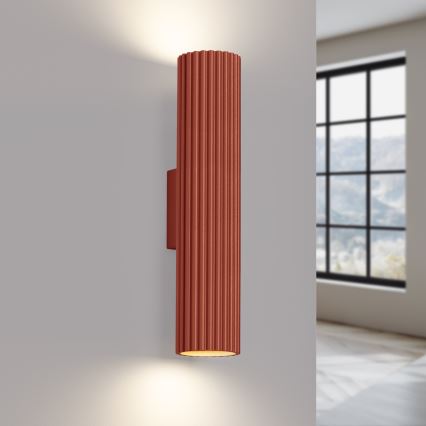 Wall light KARBON 2xGU10/10W/230V red