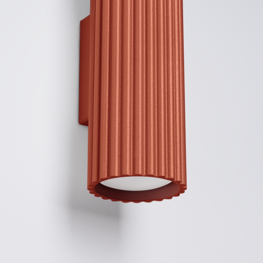 Wall light KARBON 2xGU10/10W/230V red
