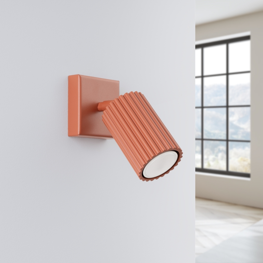 Wall spotlight KARBON 1xGU10/10W/230V red