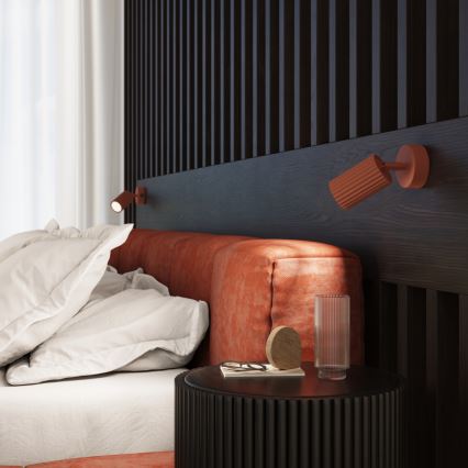 Wall spotlight KARBON 1xGU10/10W/230V red