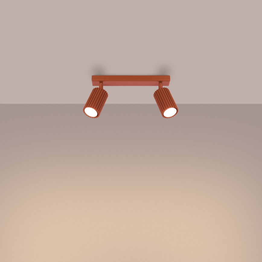 Spotlight KARBON 2xGU10/10W/230V red