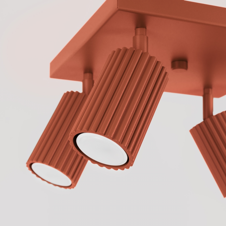 Spotlight KARBON 4xGU10/10W/230V red