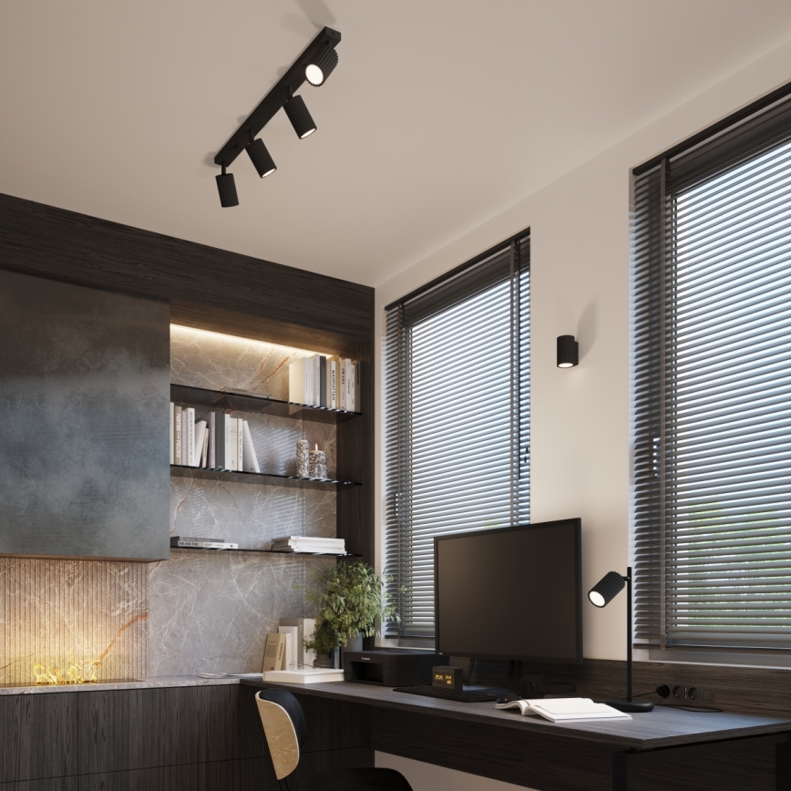 Wall light KARBON 1xGU10/10W/230V black