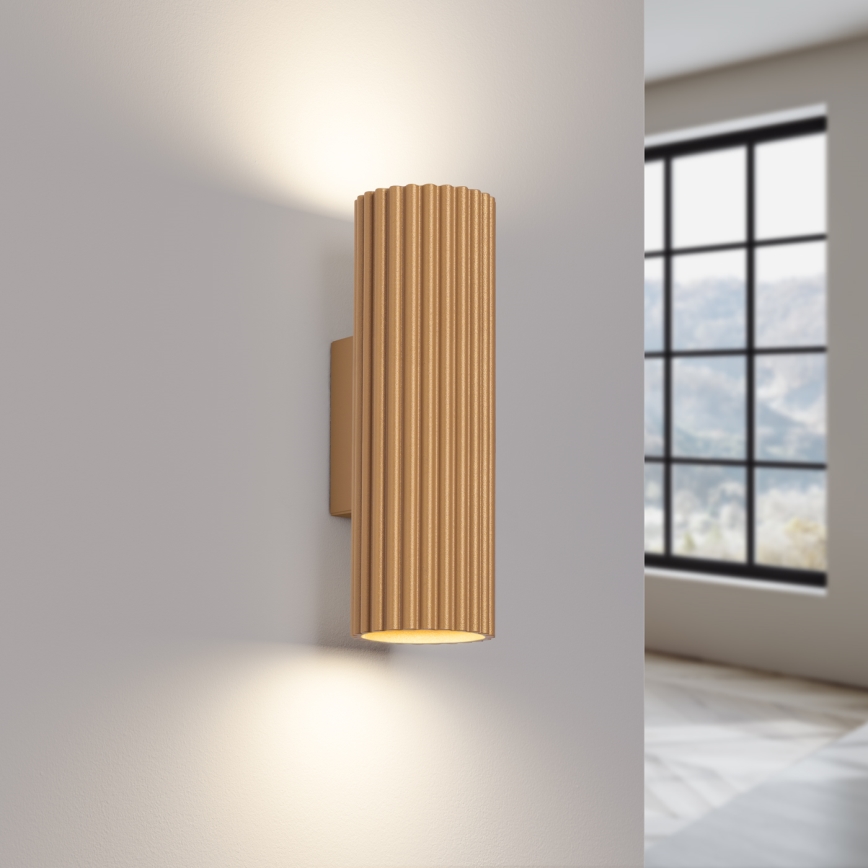 Wall light KARBON 2xGU10/10W/230V gold