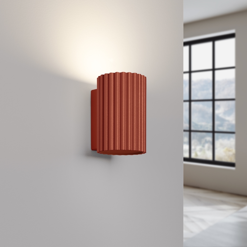 Wall light KARBON 1xGU10/10W/230V red