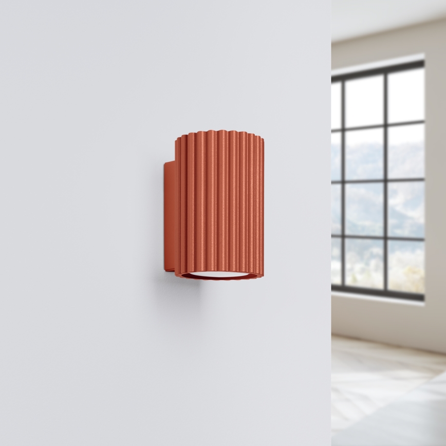 Wall light KARBON 1xGU10/10W/230V red