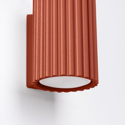 Wall light KARBON 1xGU10/10W/230V red