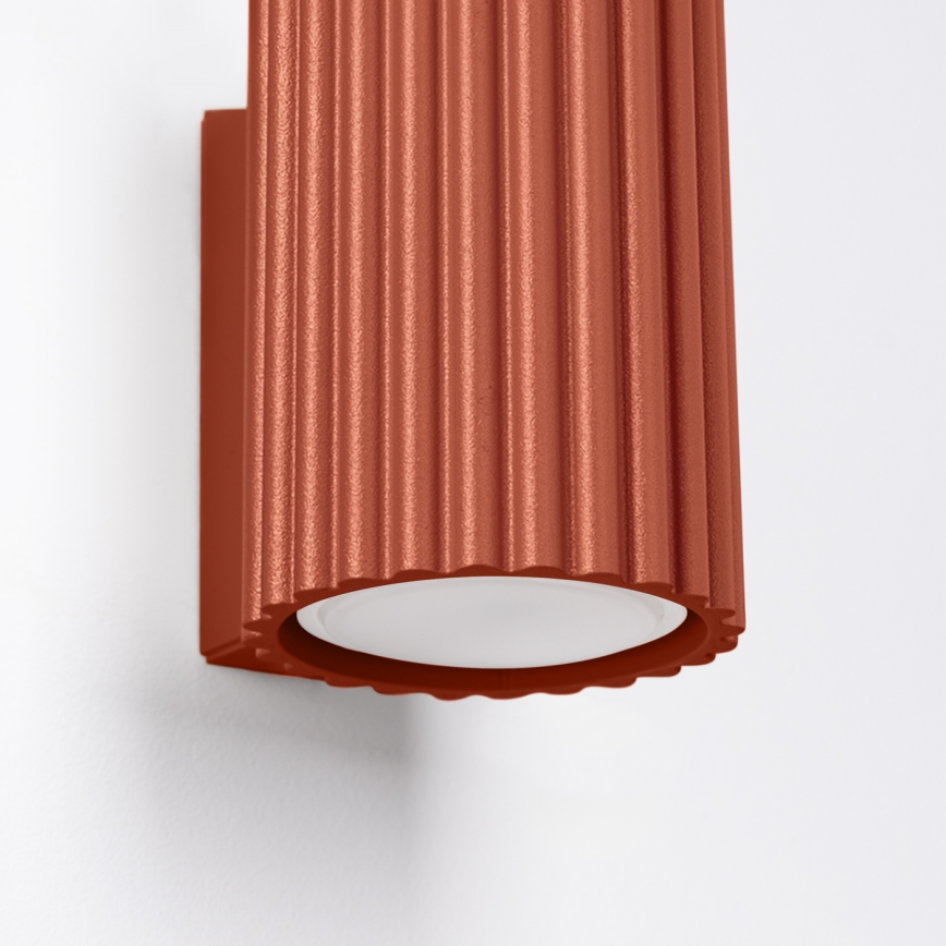 Wall light KARBON 1xGU10/10W/230V red