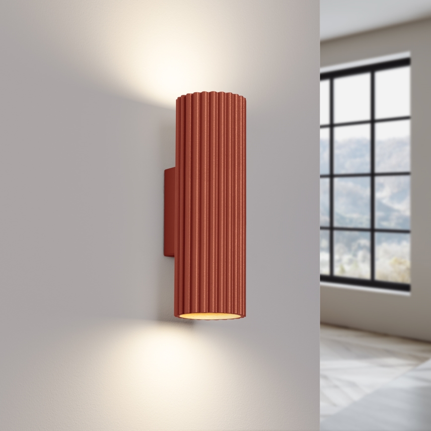 Wall light KARBON 2xGU10/10W/230V red