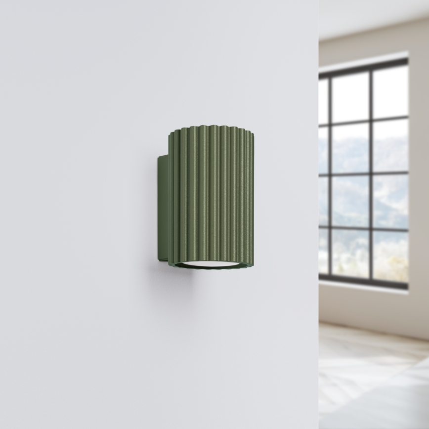 Wall light KARBON 1xGU10/10W/230V green