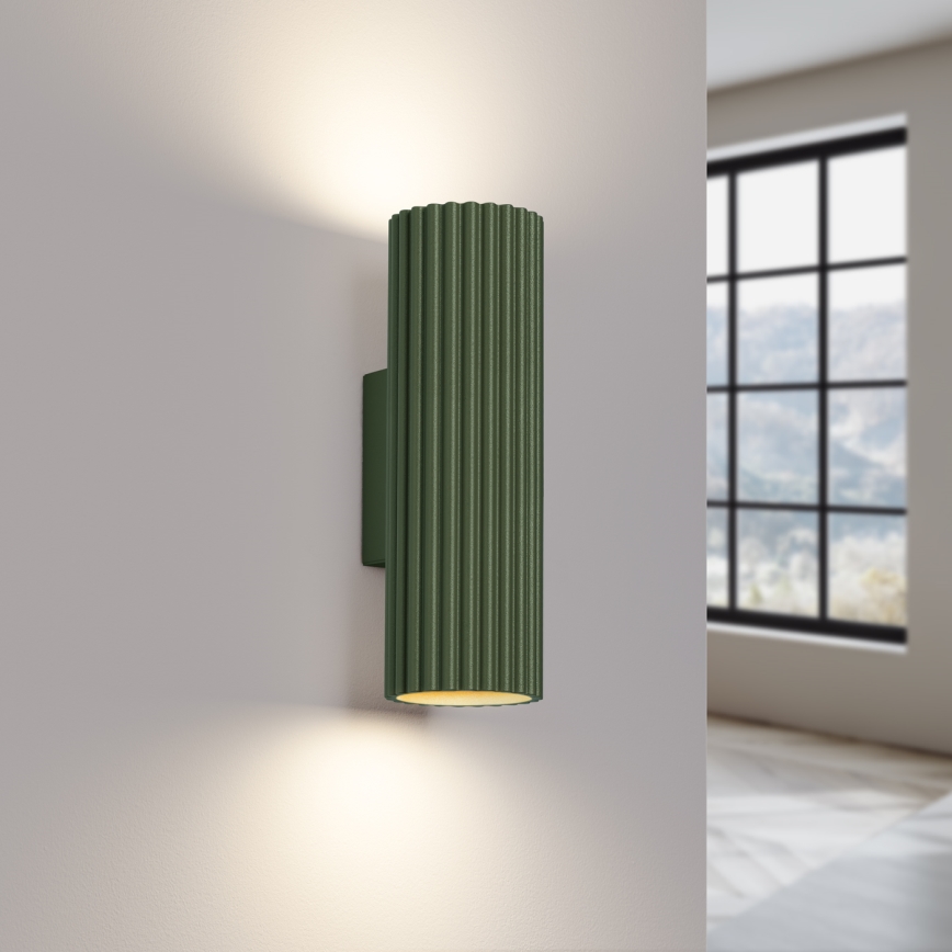 Wall light KARBON 2xGU10/10W/230V green