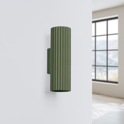 Wall light KARBON 2xGU10/10W/230V green