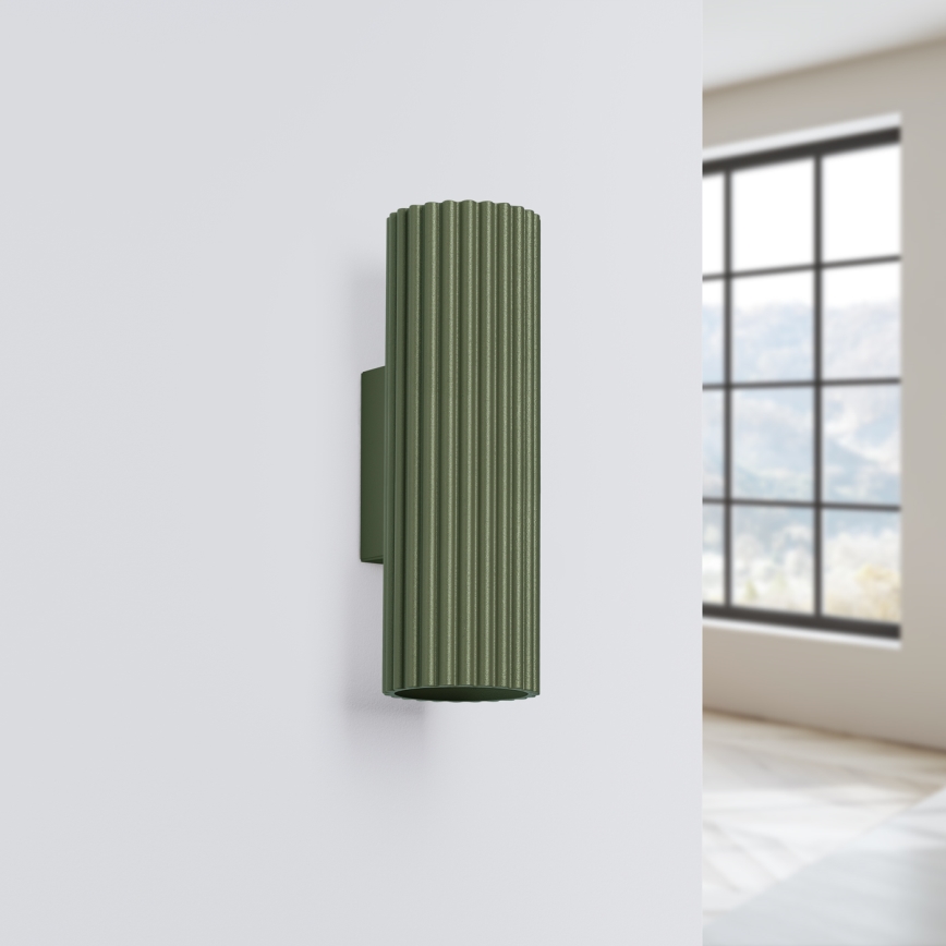 Wall light KARBON 2xGU10/10W/230V green