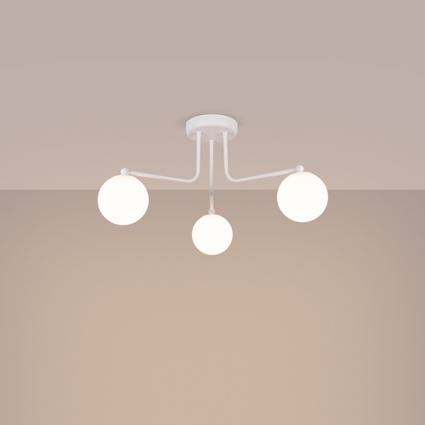 Chandelier on a pole ASTRAL 3xG9/8W/230V white