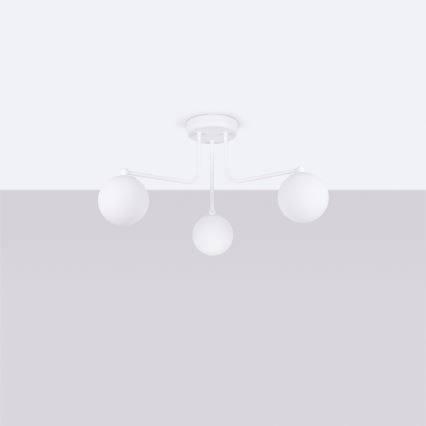 Chandelier on a pole ASTRAL 3xG9/8W/230V white
