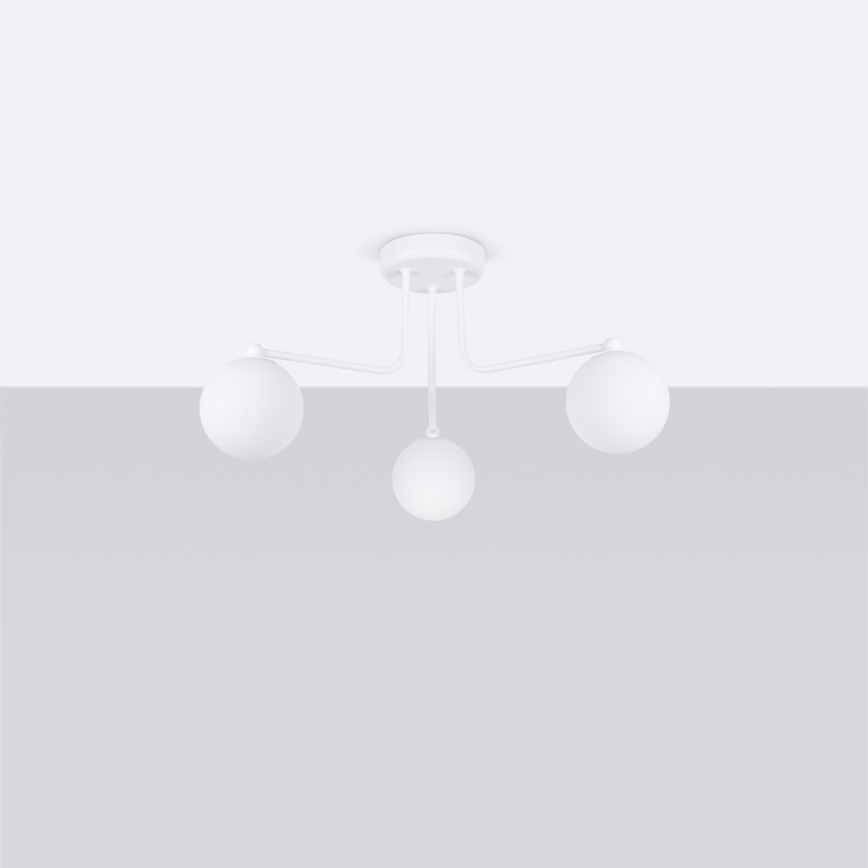 Chandelier on a pole ASTRAL 3xG9/8W/230V white