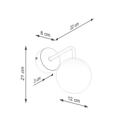 Wall lamp ASTRAL 1xG9/8W/230V black