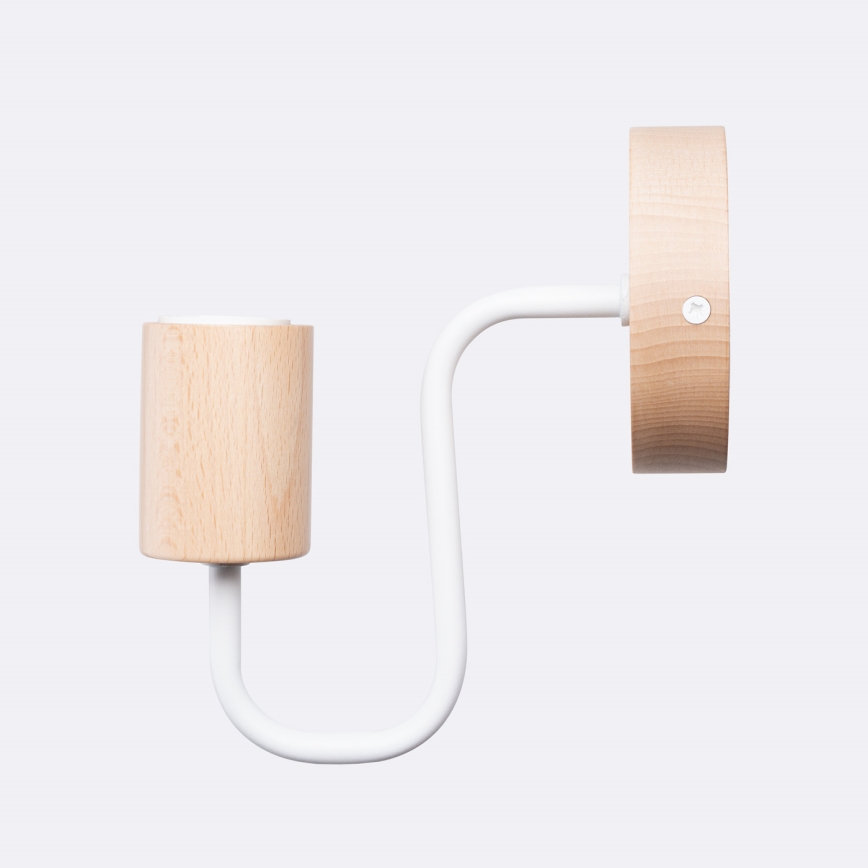 Wall lamp TIMBO 1xE27/15W/230V white/beige/beech