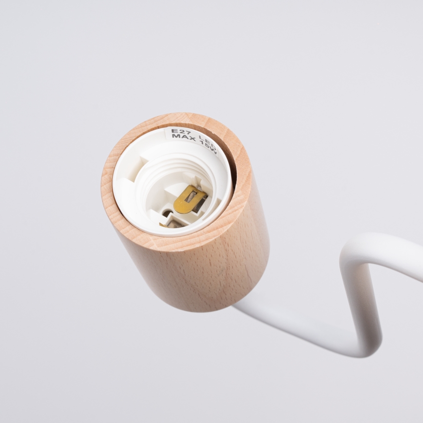 Wall lamp TIMBO 1xE27/15W/230V white/beige/beech