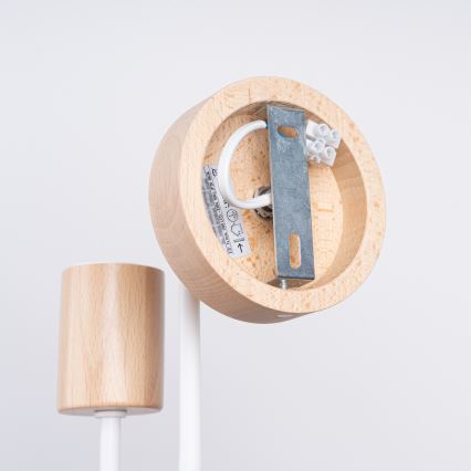 Wall lamp TIMBO 1xE27/15W/230V white/beige/beech
