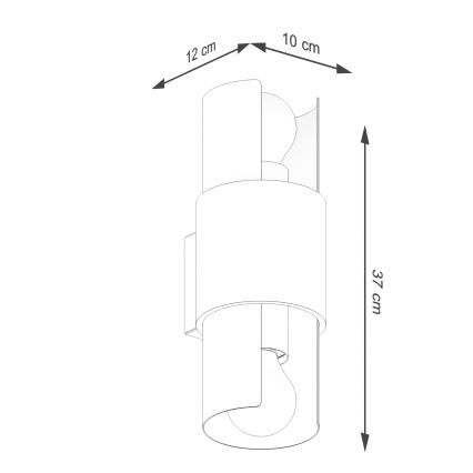 Wall light FLASH 2xE27/15W/230V white