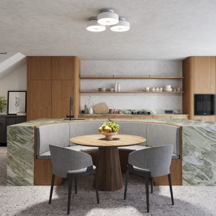 OMIQ Ceiling Light 4xE27/15W/230V, Ø 30 cm, White