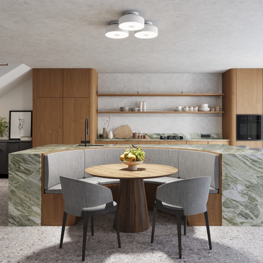 OMIQ Ceiling Light 4xE27/15W/230V, Ø 30 cm, White