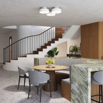 OMIQ Ceiling Light 4xE27/15W/230V, Ø 30 cm, White