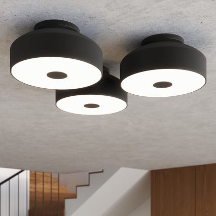 OMIQ ceiling light 4xE27/15W/230V Ø 30 cm, black
