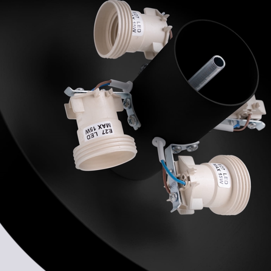 OMIQ ceiling light 4xE27/15W/230V Ø 30 cm, black