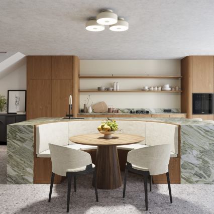 OMIQ Ceiling Light 4xE27/15W/230V dia. 30 cm Cream