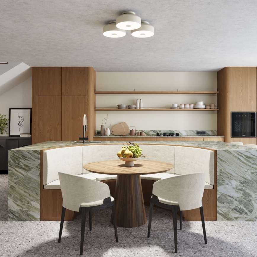 OMIQ Ceiling Light 4xE27/15W/230V dia. 30 cm Cream