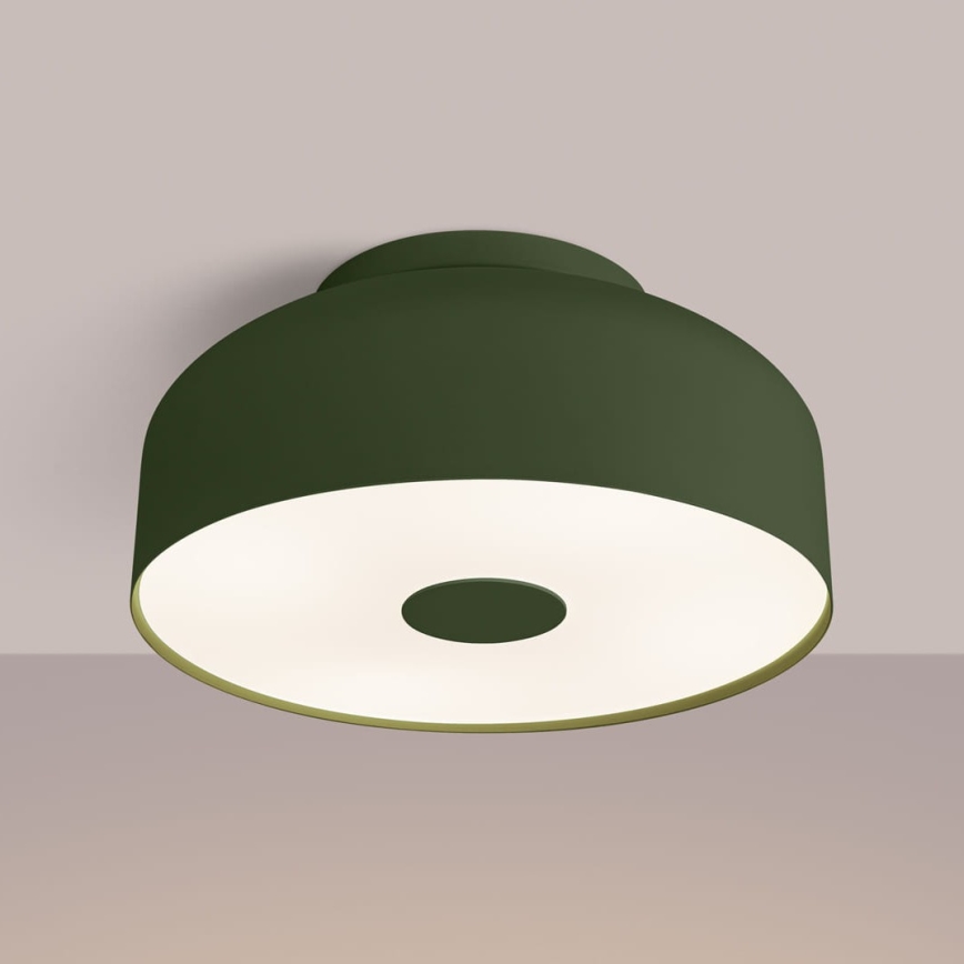 OMIQ Ceiling light 4xE27/15W/230V Ø 30 cm, green