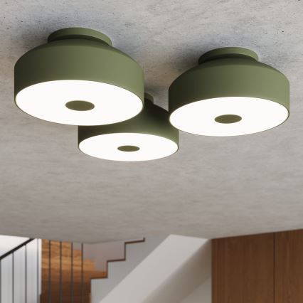 OMIQ Ceiling light 4xE27/15W/230V Ø 30 cm, green
