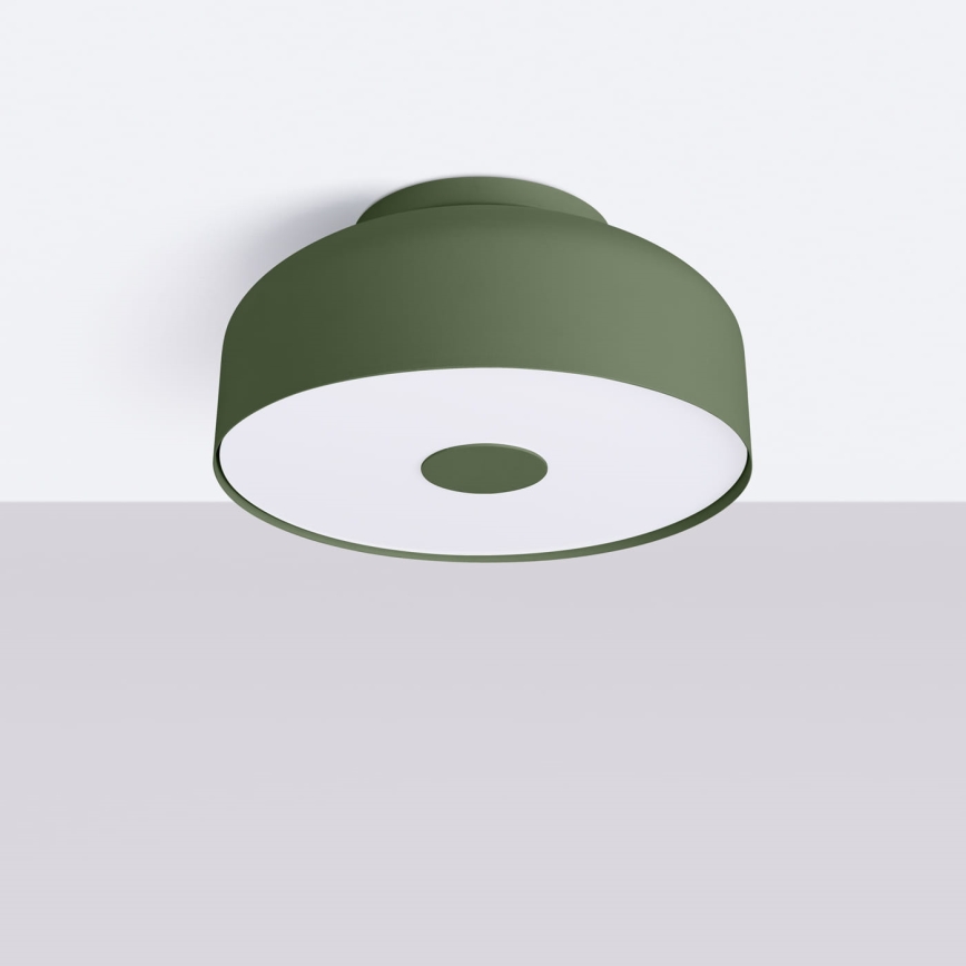 OMIQ Ceiling light 4xE27/15W/230V Ø 30 cm, green