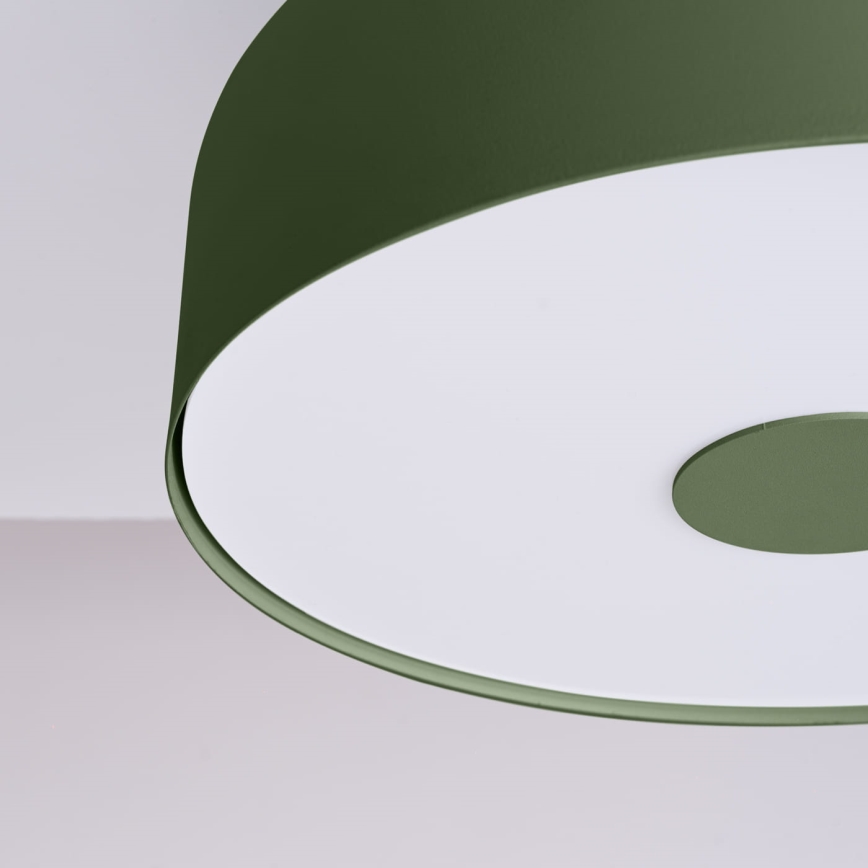 OMIQ Ceiling light 4xE27/15W/230V Ø 30 cm, green