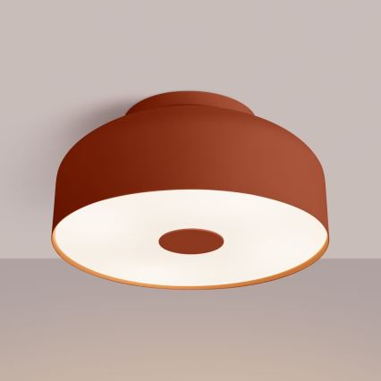 Ceiling light OMIQ 4xE27/15W/230V Ø 30 cm red