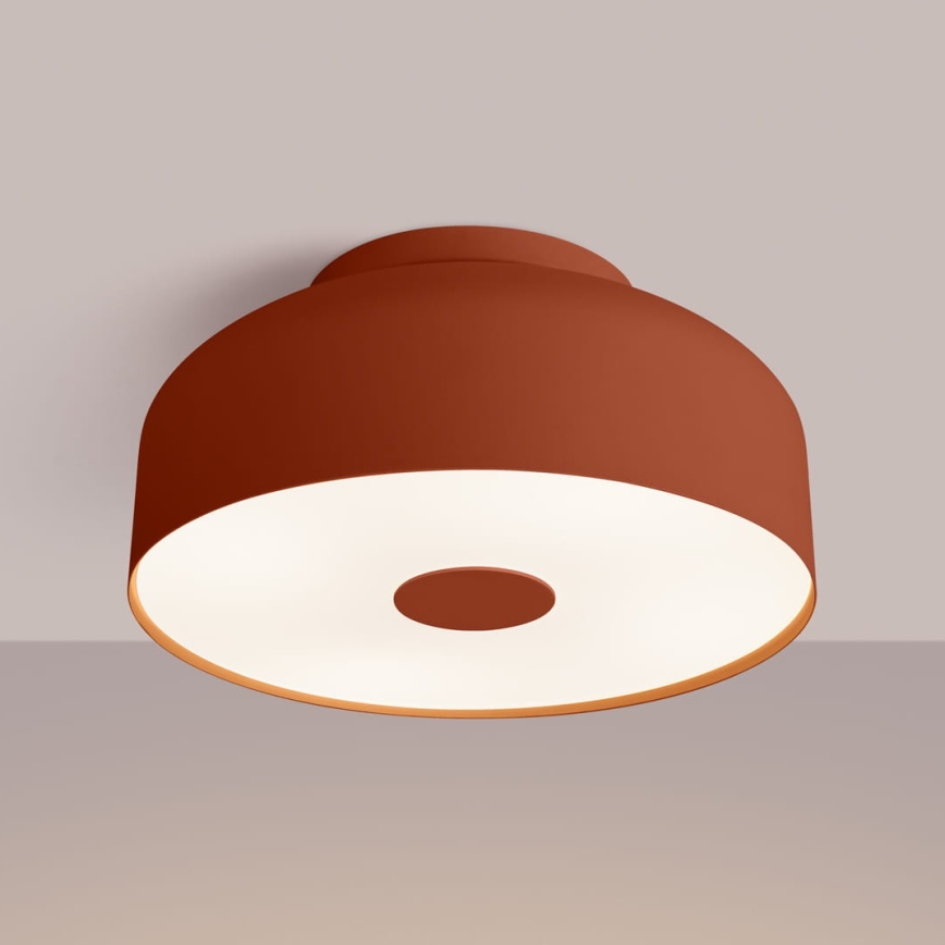Ceiling light OMIQ 4xE27/15W/230V Ø 30 cm red