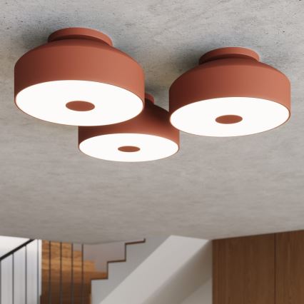 Ceiling light OMIQ 4xE27/15W/230V Ø 30 cm red