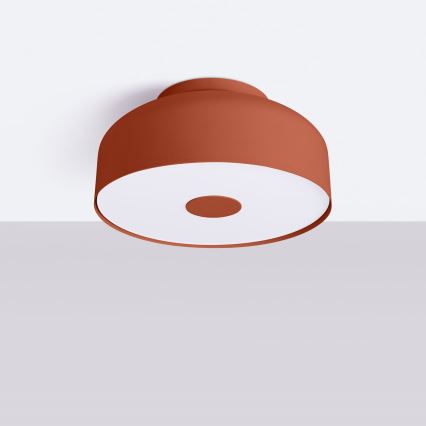 Ceiling light OMIQ 4xE27/15W/230V Ø 30 cm red