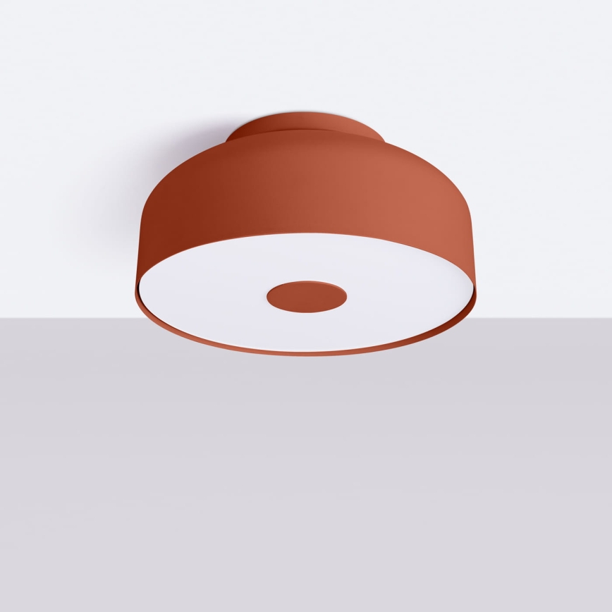 Ceiling light OMIQ 4xE27/15W/230V Ø 30 cm red